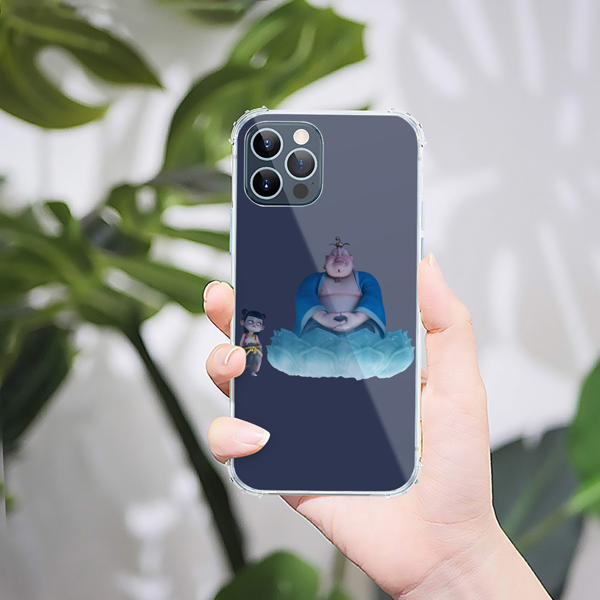 （画像用） Ne Zha 2 ナタ 魔童の大暴れ 【iPhone 12シリーズ対応】透明スマホケース（クリアソフトケース）